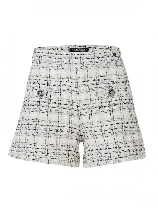 Foto van product KOROSHI Broek zwart / offwhite