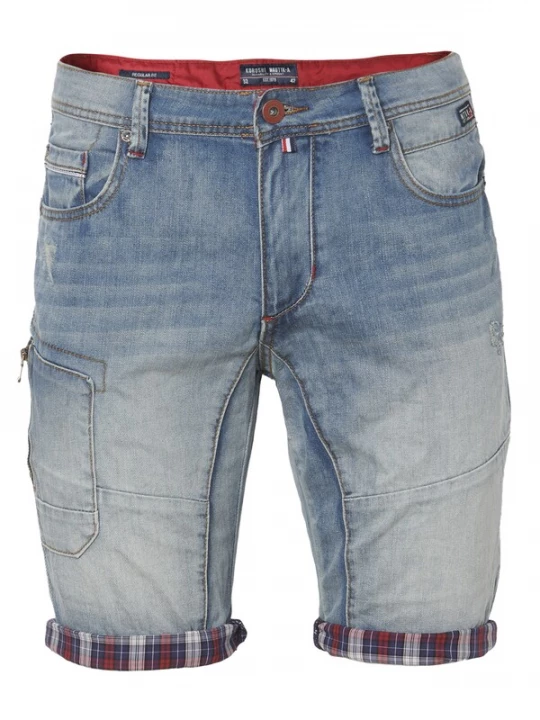 Foto van product KOROSHI Cargojeans blauw denim
