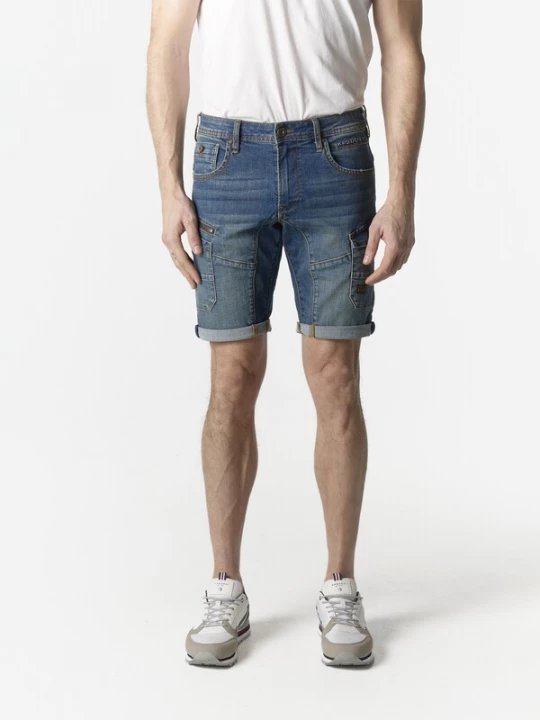 Foto van product KOROSHI Cargojeans blauw denim