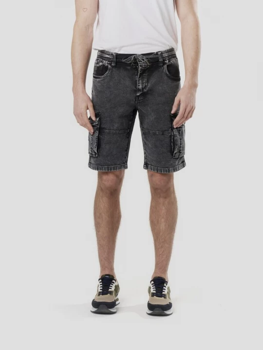 Foto van product KOROSHI Cargojeans grey denim