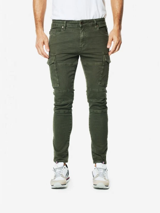 Foto van product KOROSHI Cargojeans olijfgroen
