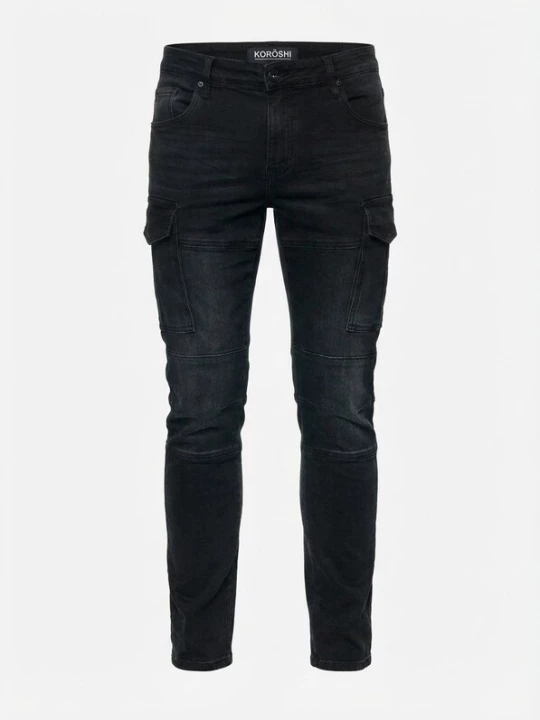 Foto van product KOROSHI Cargojeans zwart