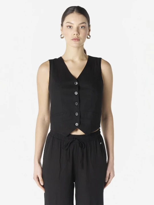 Foto van product KOROSHI Gilet zwart