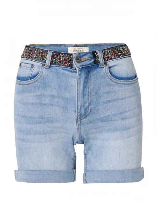 Foto van product KOROSHI Jeans blauw denim
