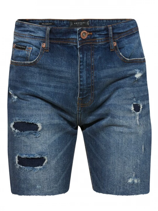Foto van product KOROSHI Jeans blauw denim