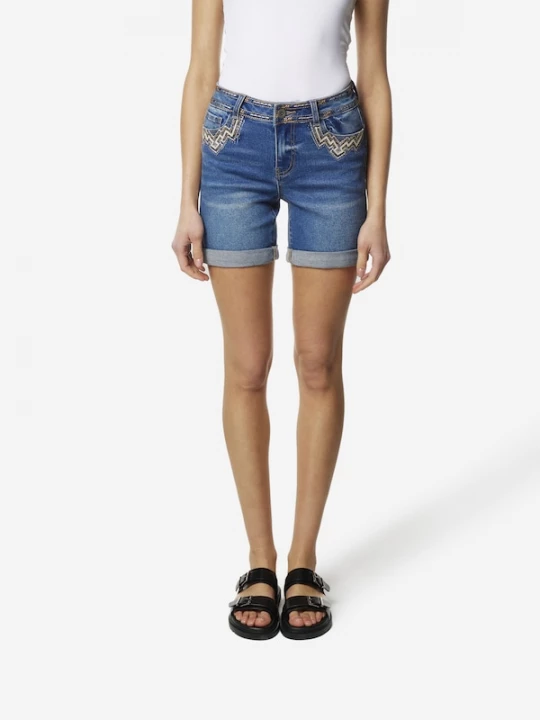 Foto van product KOROSHI Jeans blauw denim