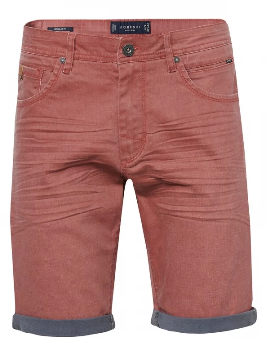 Foto van product KOROSHI Jeans grijs / pastelrood