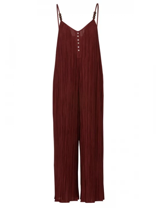 Foto van product KOROSHI Jumpsuit donkerrood