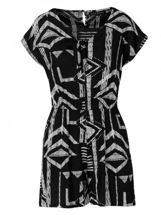 Foto van product KOROSHI Jumpsuit zwart / wit