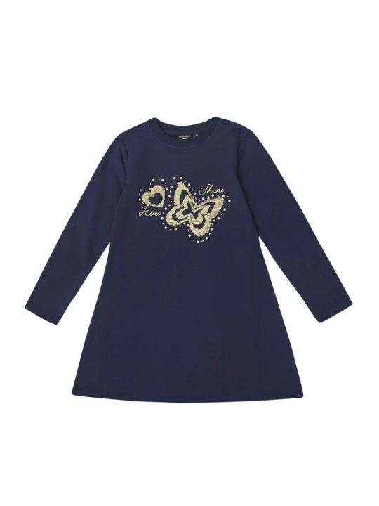 Foto van product KOROSHI Jurk navy / goud