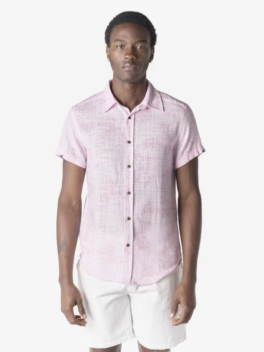 Foto van product KOROSHI Overhemd rosa / pastelroze