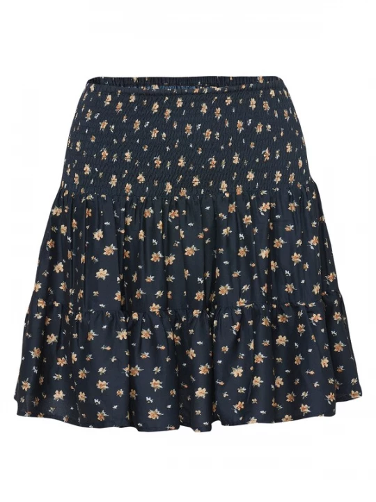 Foto van product KOROSHI Rok beige / navy / groen / wit