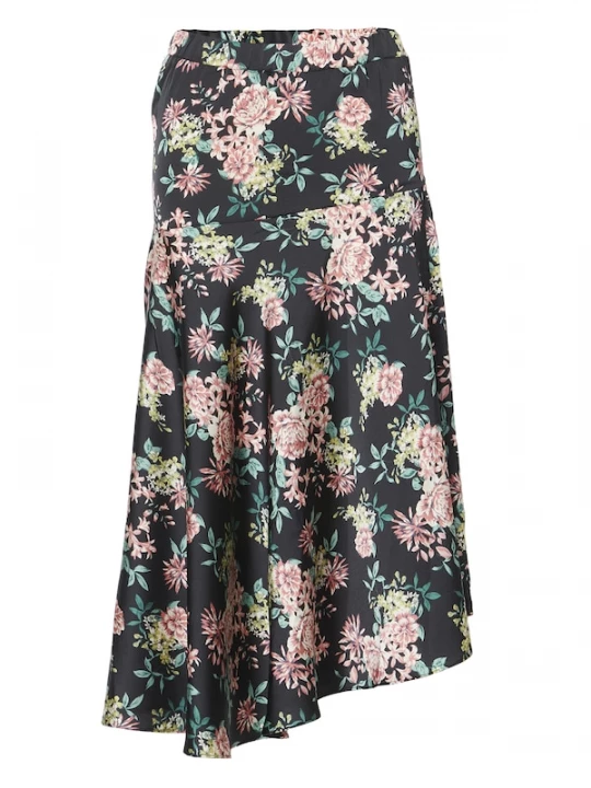 Foto van product KOROSHI Rok beige / pastelgroen / pastelroze / zwart