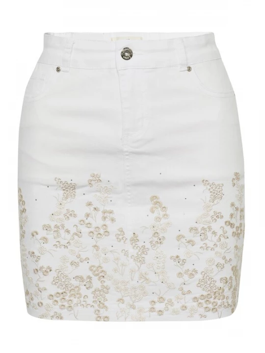 Foto van product KOROSHI Rok beige / wit