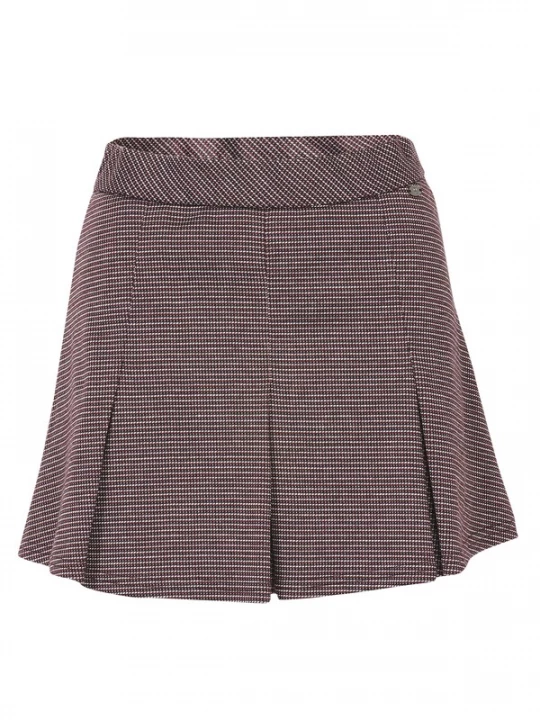 Foto van product KOROSHI Rok donkerrood / zwart / wit