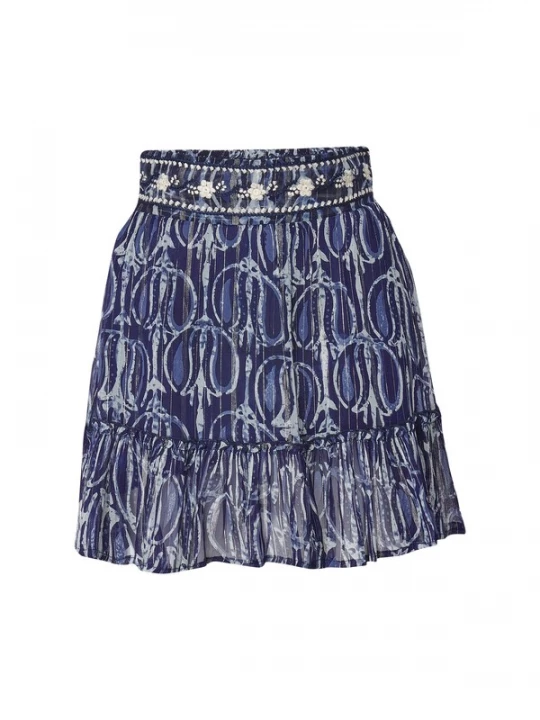 Foto van product KOROSHI Rok navy / enziaan / pastelblauw / grijs