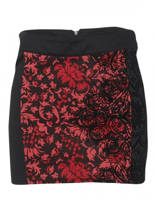 Foto van product KOROSHI Rok rood / watermeloen rood / zwart