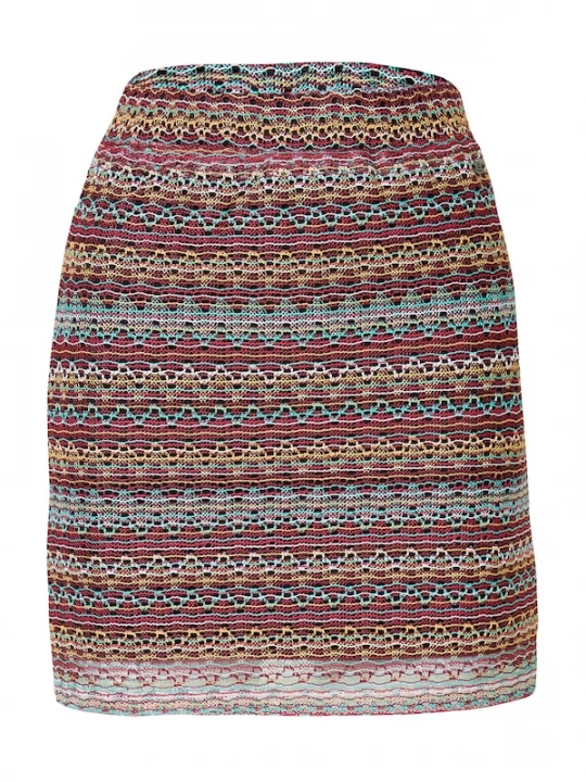 Foto van product KOROSHI Rok turquoise / pasteelgeel / pink / rood