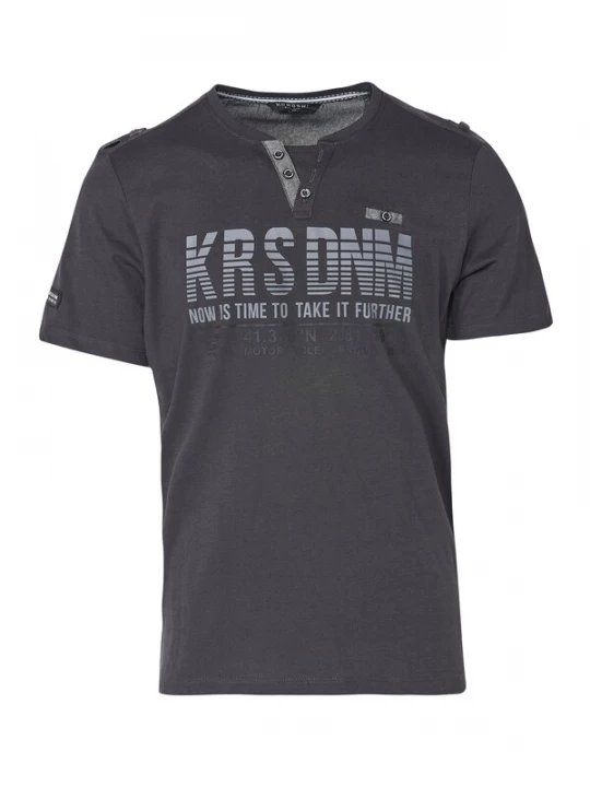 Foto van product KOROSHI Shirt antraciet / lichtgrijs
