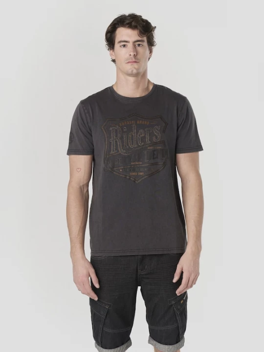 Foto van product KOROSHI Shirt antraciet / zwart