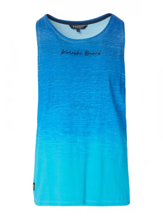 Foto van product KOROSHI Shirt azuur / blauw gemêleerd / zwart