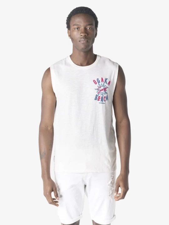 Foto van product KOROSHI Shirt blauw / magenta / wit