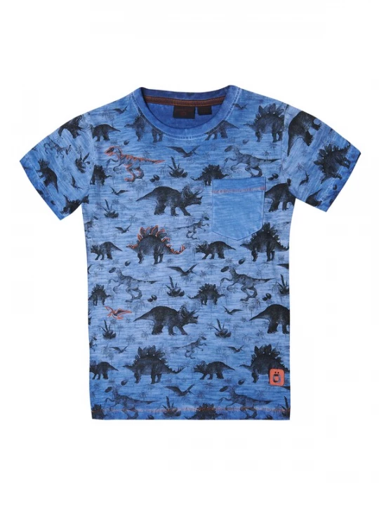 Foto van product KOROSHI Shirt blauw / zwart