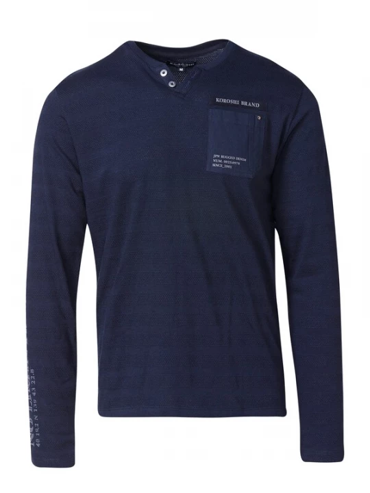 Foto van product KOROSHI Shirt donkerblauw