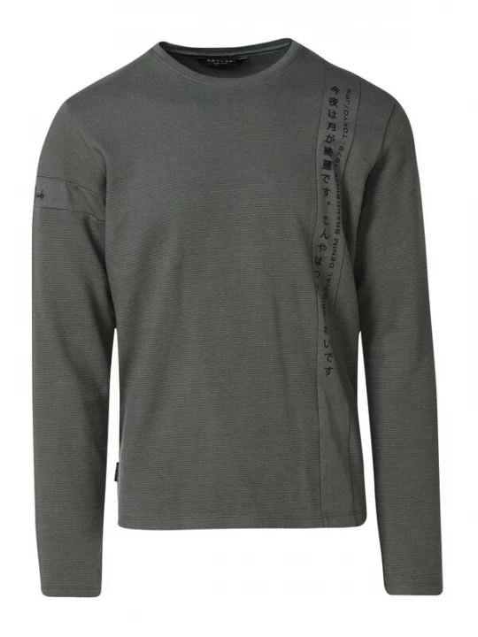 Foto van product KOROSHI Shirt donkergroen / zwart