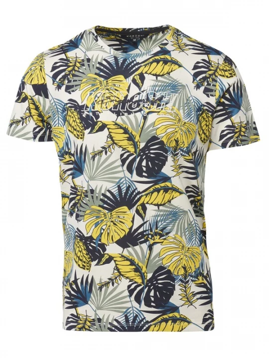 Foto van product KOROSHI Shirt geel / gemengde kleuren