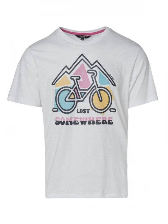Foto van product KOROSHI Shirt geel / pink / offwhite