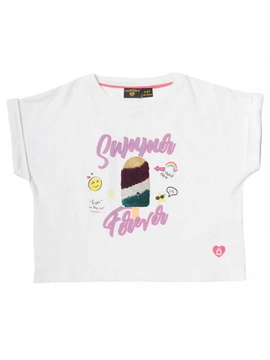 Foto van product KOROSHI Shirt gemengde kleuren / wit