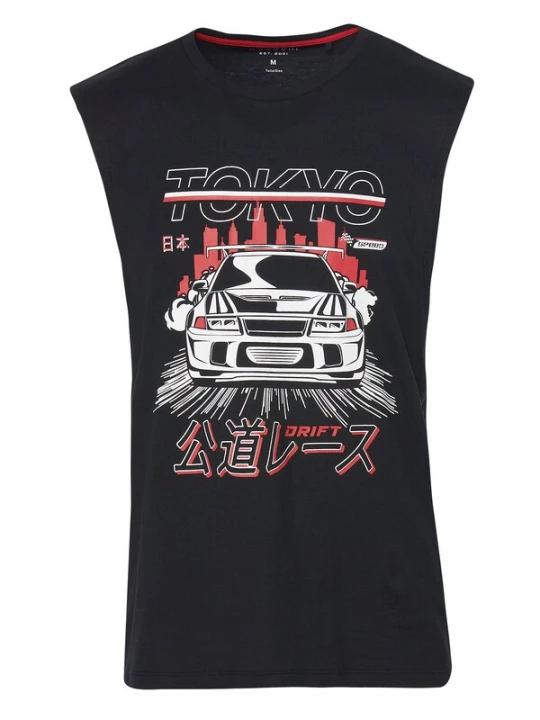 Foto van product KOROSHI Shirt gemengde kleuren / zwart