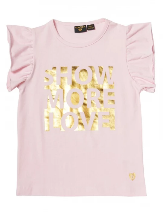 Foto van product KOROSHI Shirt goud / poederroze