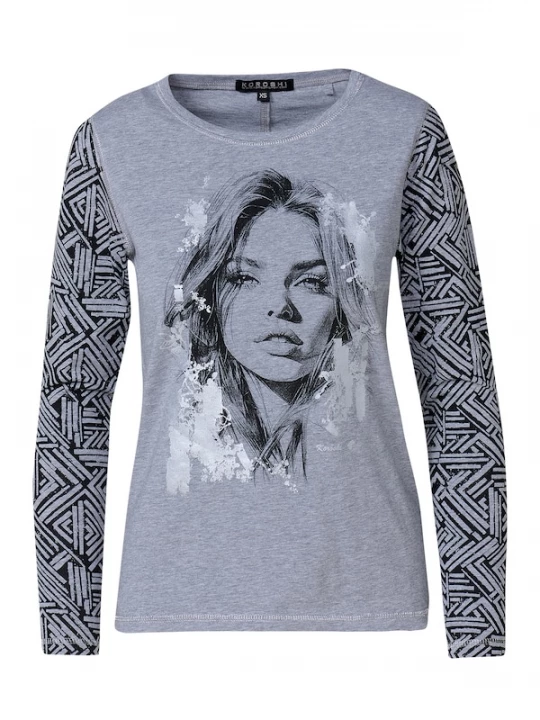 Foto van product KOROSHI Shirt grijs