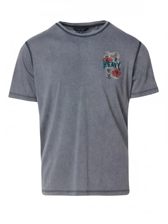 Foto van product KOROSHI Shirt grijs / gemengde kleuren