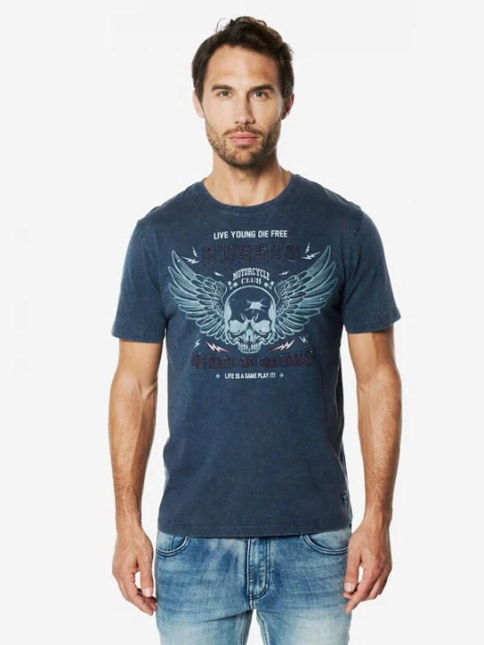Foto van product KOROSHI Shirt indigo / nachtblauw