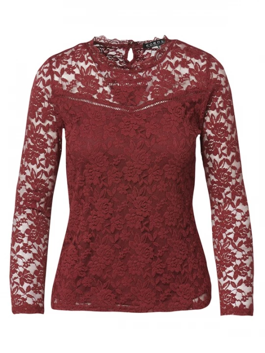 Foto van product KOROSHI Shirt karmijnrood