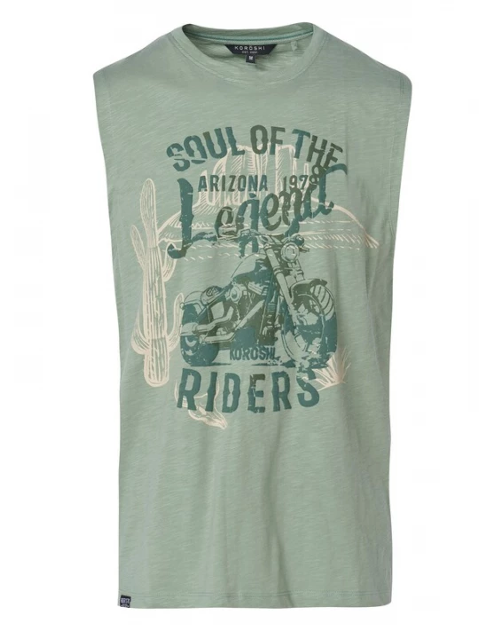 Foto van product KOROSHI Shirt lichtgeel / spar / pastelgroen