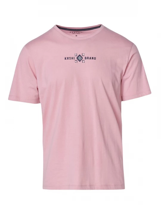 Foto van product KOROSHI Shirt lichtroze / zwart / wit