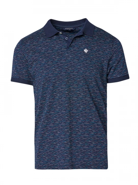 Foto van product KOROSHI Shirt marine / azuur / lichtblauw / wit