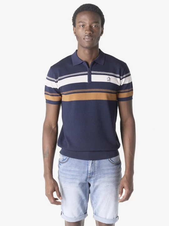 Foto van product KOROSHI Shirt marine / pueblo / wit
