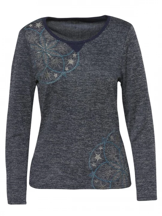 Foto van product KOROSHI Shirt marine / smoky blue / azuur