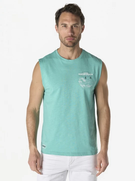 Foto van product KOROSHI Shirt mintgroen / zwart / wit