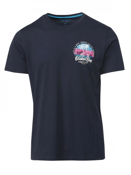 Foto van product KOROSHI Shirt navy / gemengde kleuren