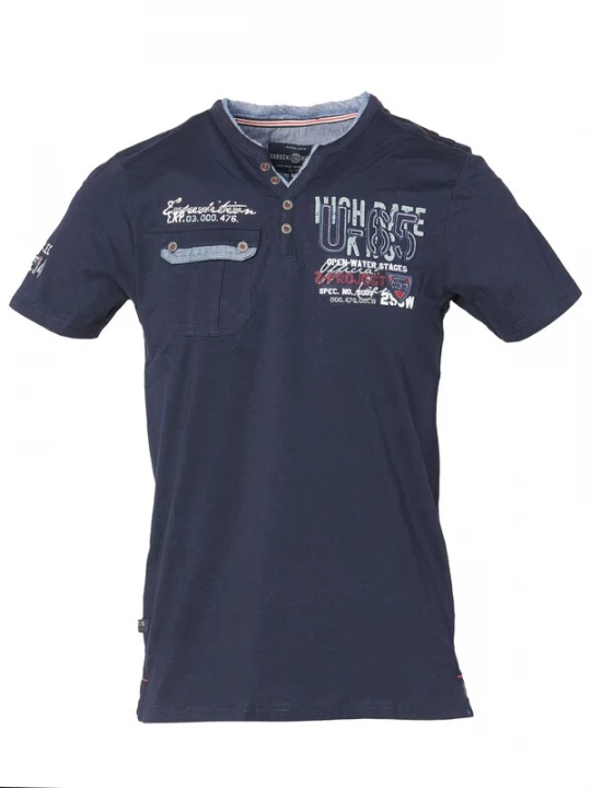 Foto van product KOROSHI Shirt navy / opaal / rood / wit