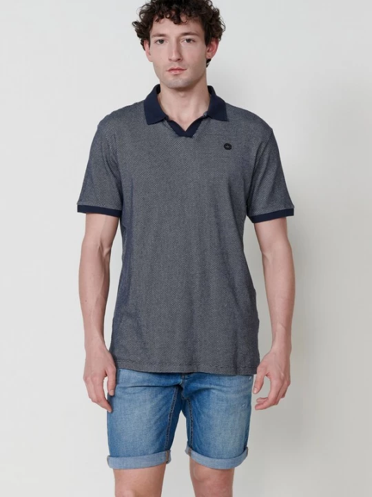 Foto van product KOROSHI Shirt navy / wit