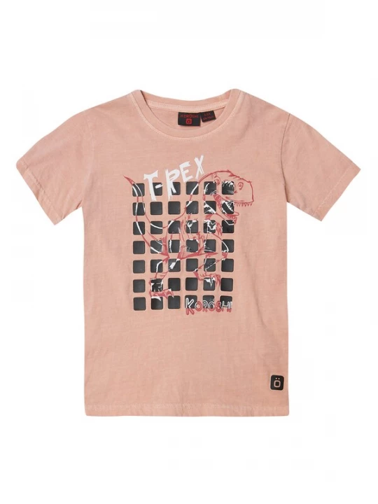 Foto van product KOROSHI Shirt oranje / rood / zwart / wit