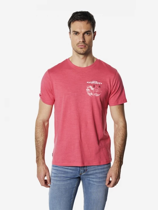Foto van product KOROSHI Shirt pink / zwart / wit