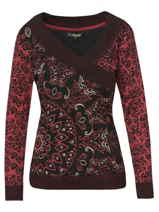 Foto van product KOROSHI Shirt rood / bordeaux